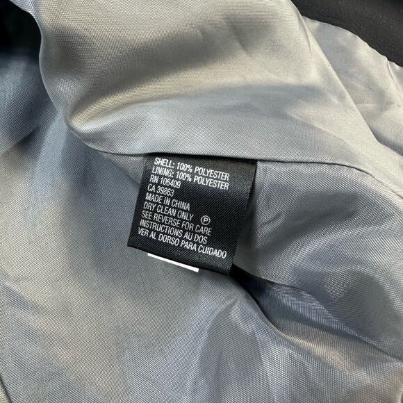 Tahari Blazer Jacket Women 10 Black Jacket Office Minimal Capsule Academia - Picture 5 of 12